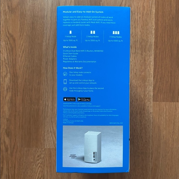 Linksys 2-Pack VELOP Dual-Band Routers AC1300 - Picture 4 of 5